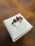 Garnet & Diamond ring