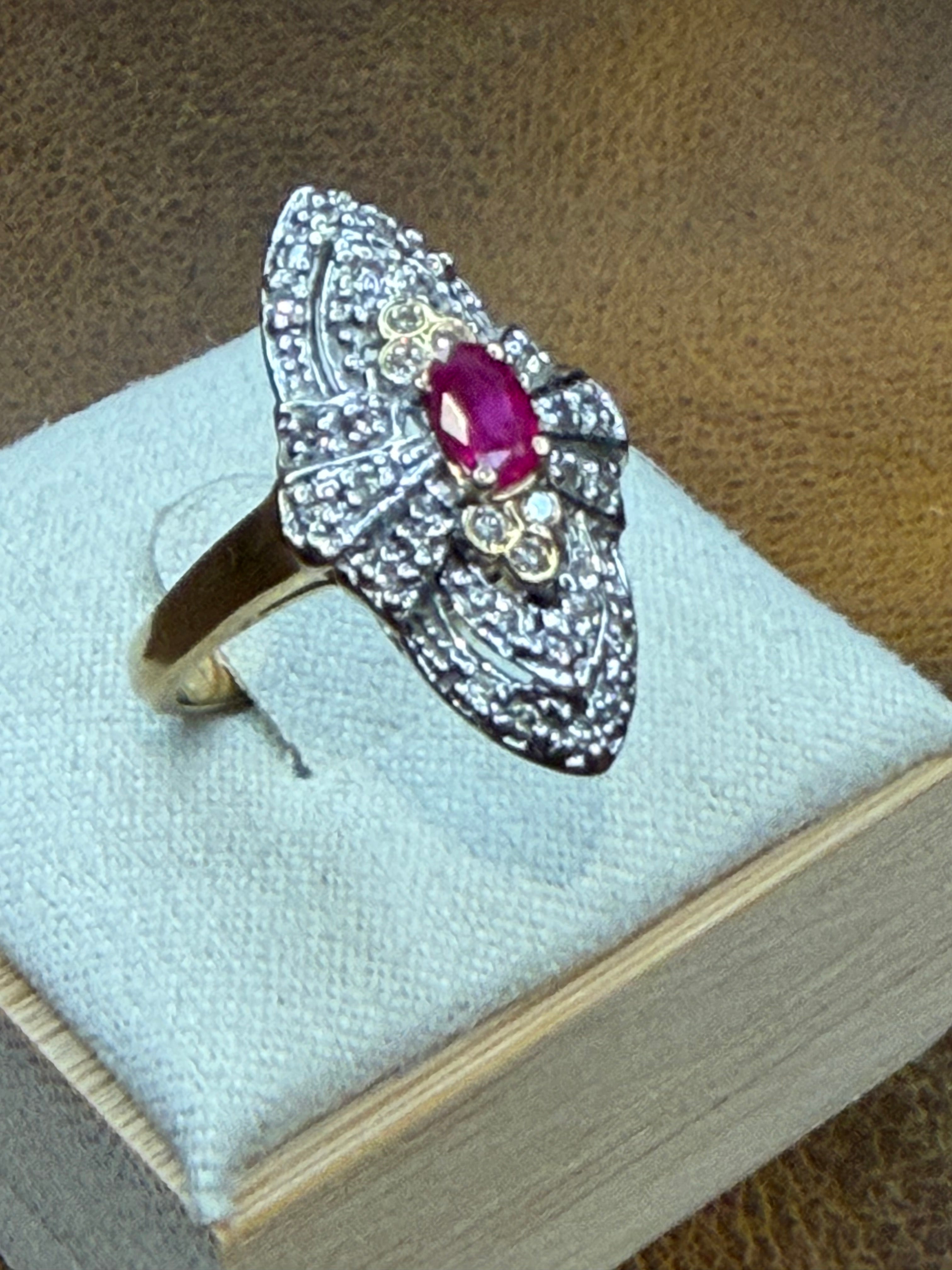 Vintage Ruby & Diamond beauty