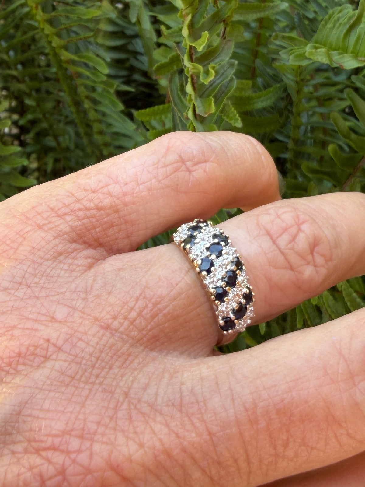Sapphire Diamond band
