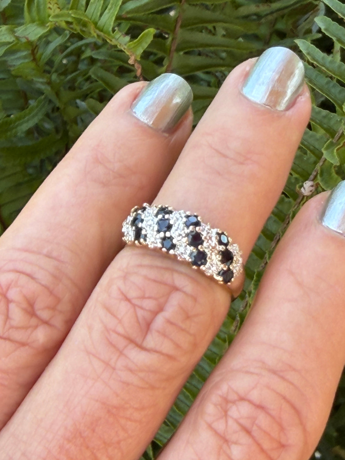 Sapphire Diamond band
