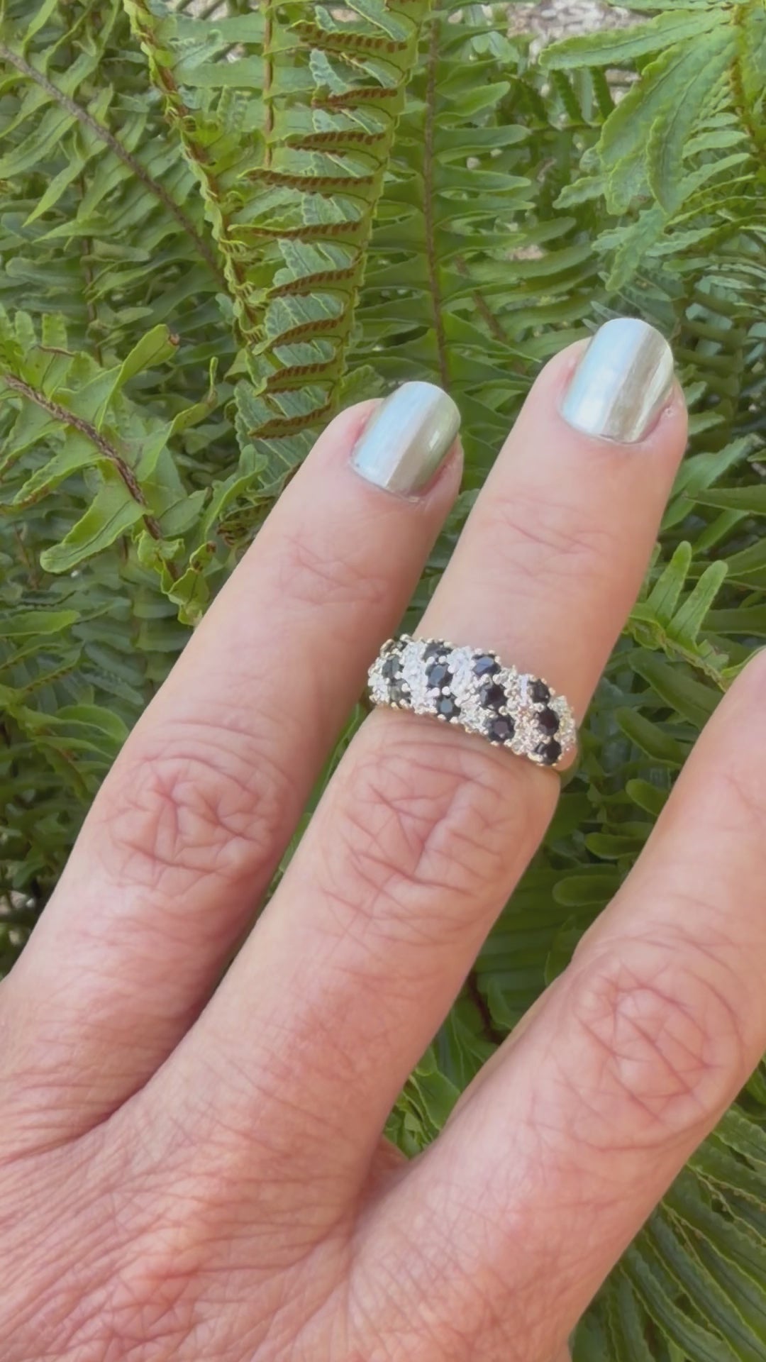 Sapphire Diamond band